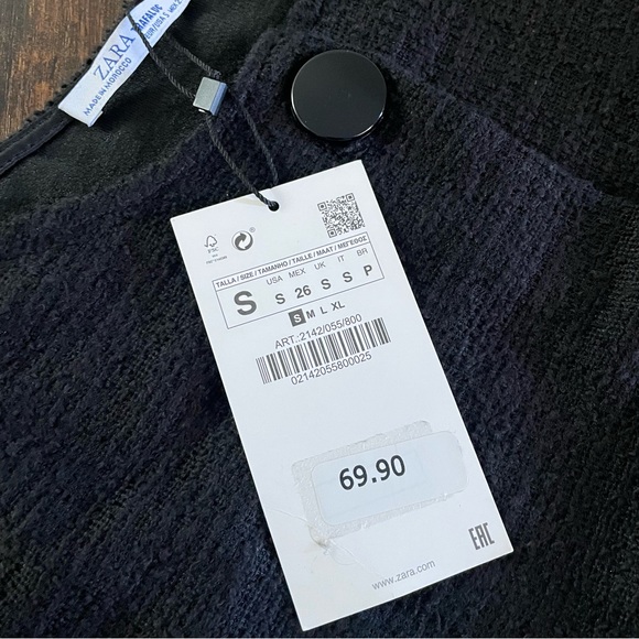 Sold! ZARA Tweed Dress with Buttons - Picture 10 of 12